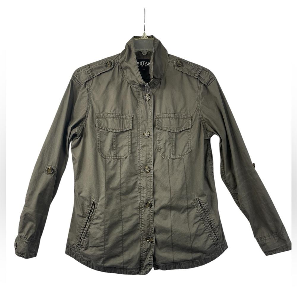 David Bitton Buffalo green military style jacket. Size medium GUC